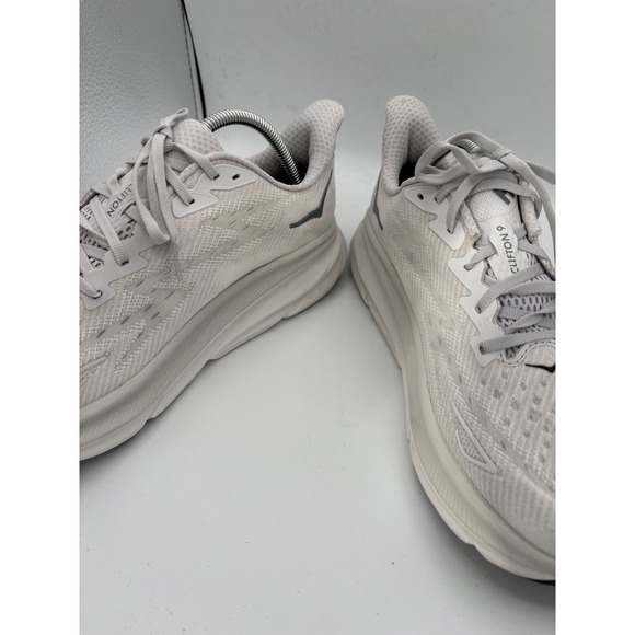 Hoka Clifton 9 Running Shoes white Women's Size 9.5 Athletic Sneakers - Picture 4 of 9